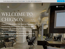 Tablet Screenshot of chignonsalon.com